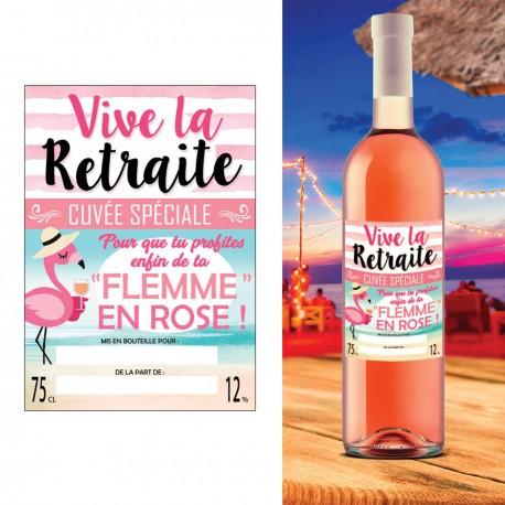 Bouteille De Rose Speciale Anniversaire Sur Cadeaux Et Anniversaire