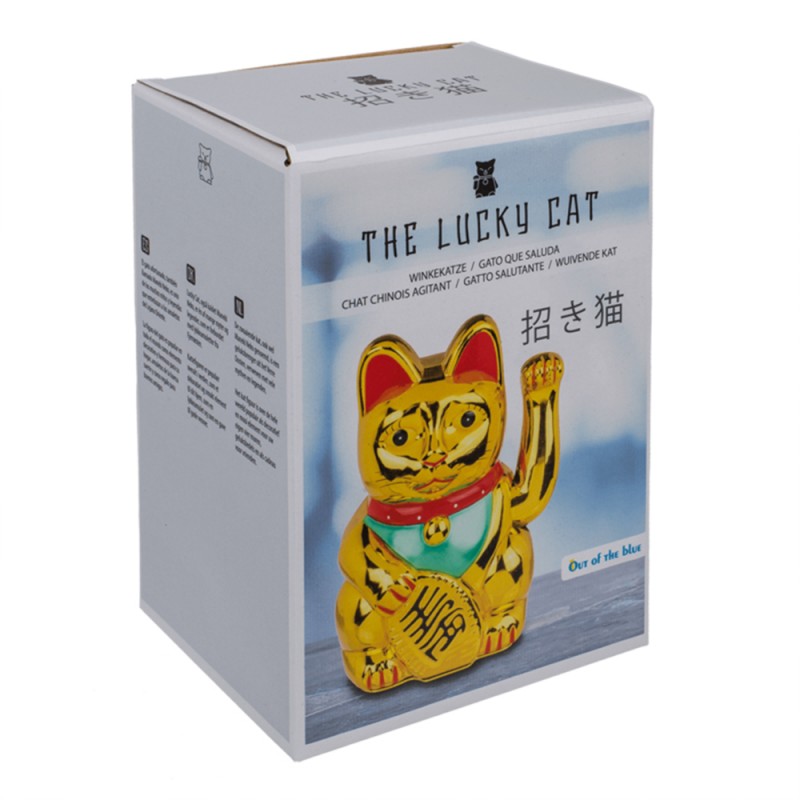 Chat chinois porte-bonheur Lucky Cat fonctionnant sur piles sur cadeaux et  anniversaire