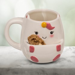 Tasse Licorne avec Poche Porte-Biscuit