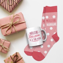 Coffret Cadeau Mug et Chaussettes - Belle-Mère - Jour de Fête