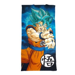 Serviette de Plage Dragon Ball Z Super Saiyan Blue