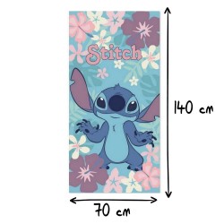 Serviette de Plage Stitch Disney Flower