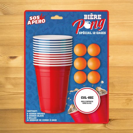 Jeu Bière Pong SOS Apéro - 12 Gages