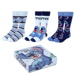 Coffret 3 Chaussettes Stitch Disney - Love Stitch