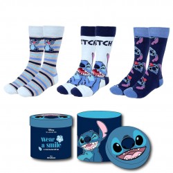 Coffret 3 Paires de Chaussettes Stitch Disney