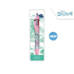 Stylo Multicolore Stitch Ohana Disney 6 Couleurs