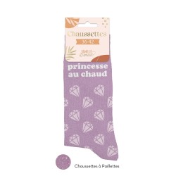 Chaussettes Paillettes Famille Fantaisie